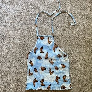 Rue21 Butterfly Cloud Print Tank Top Size M